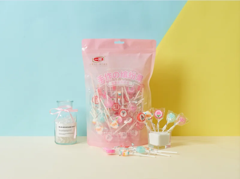 Individual Customized Christmas Sweets Hard Candy Sticks Candy Lollipop Manufacturers