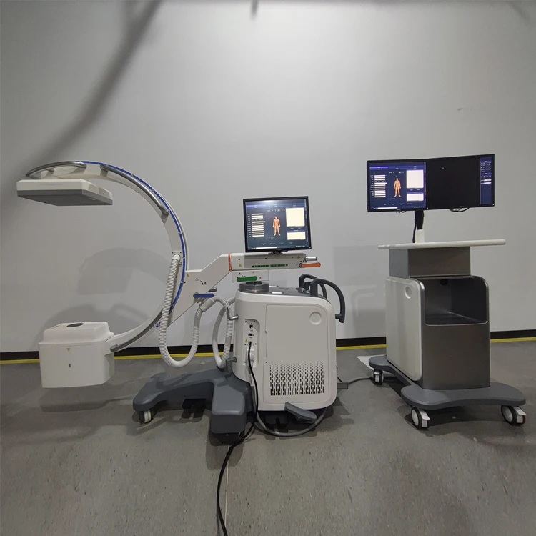 Mobile C-arm X-ray machine with flat panel detector, C arm  x ray machine medical x-ray equipments