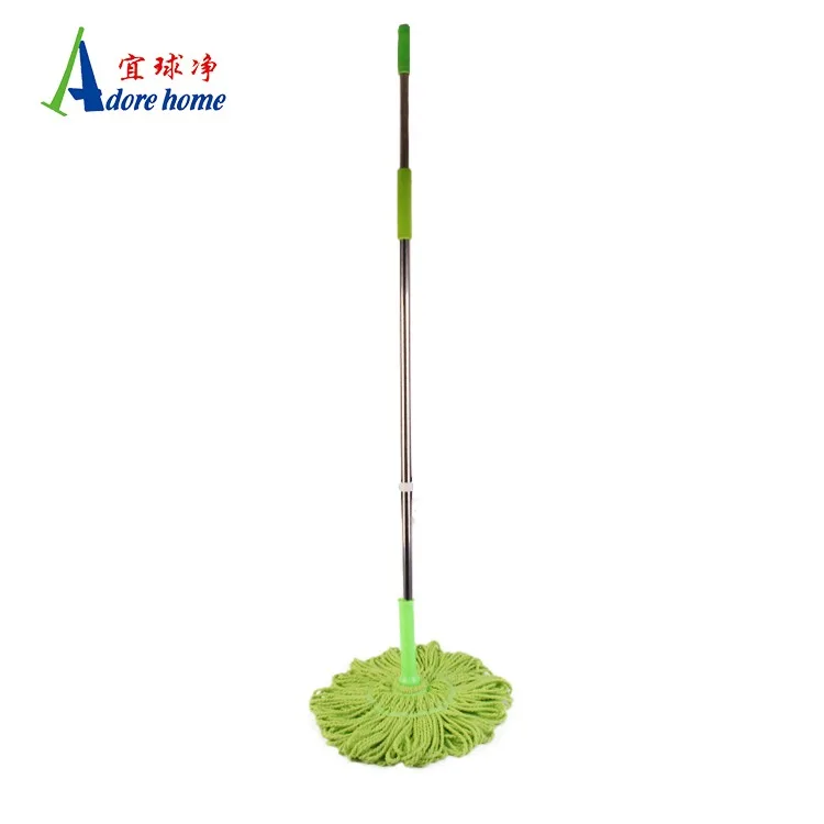Cheap High Quality Green Floor Clean Microfiber Spinning Twist Mop With Custom Size