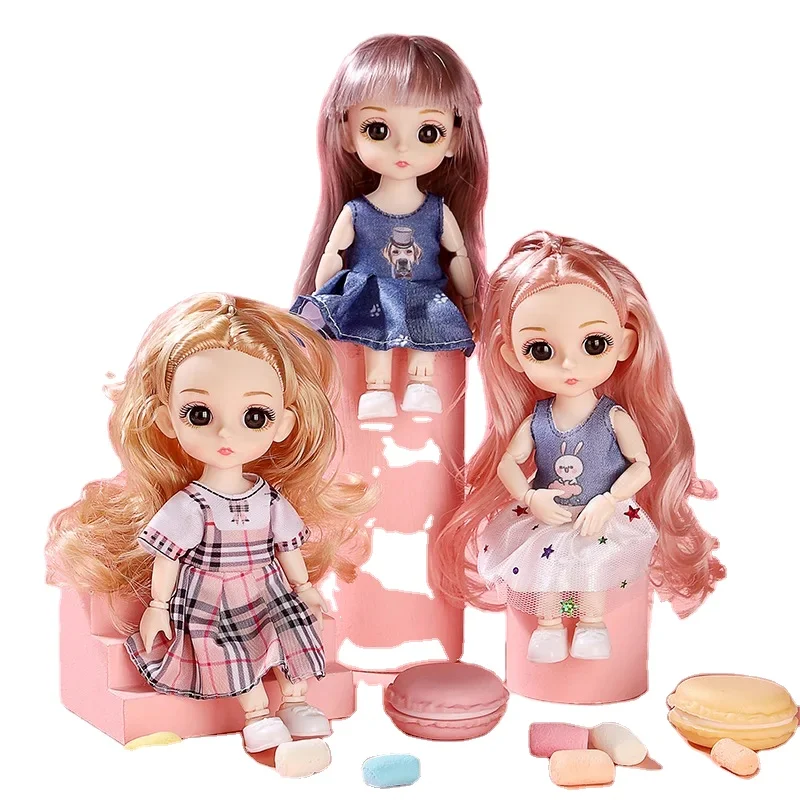 17 см кукла модное платье аксессуары для девочек игрушки популярный стиль шарнирное