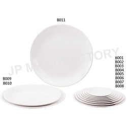 factory Melamine Round Flat Plate Restaurant Dish set  plate set for hotel and restaurant