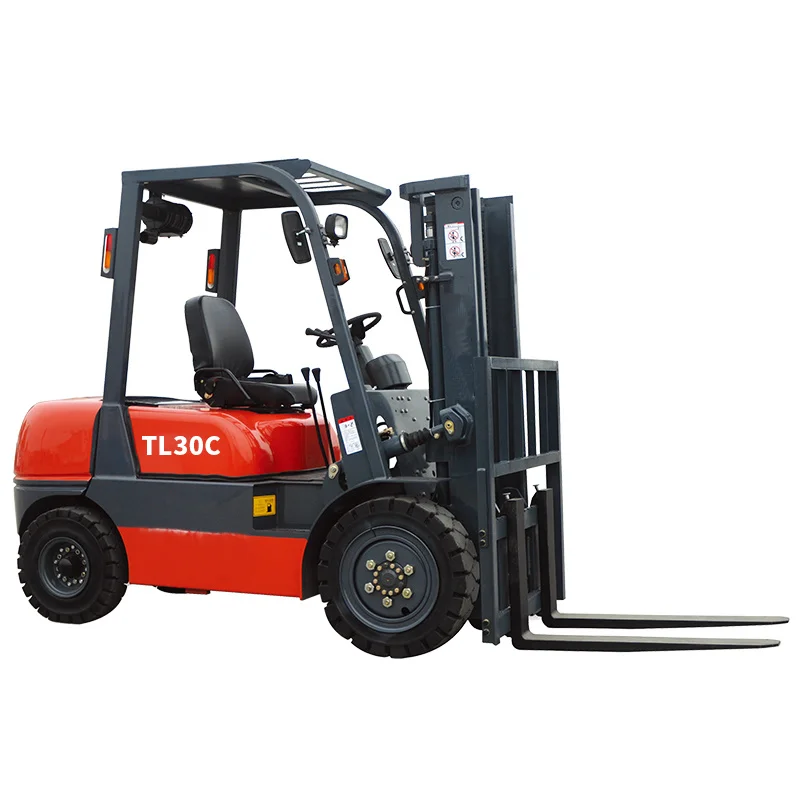 Ручной гидравлический дизельный вилочный погрузчик Titan TL30C 3 тонны 3000