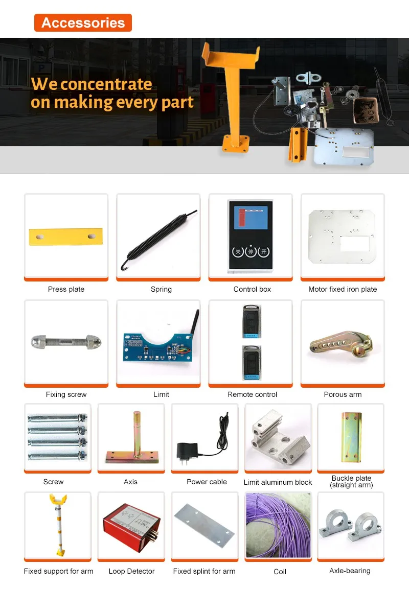 Shenzhen TigerWong manufacture factory price road traffic automatic security boom barrier gate