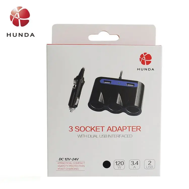 factory price laptop charger usb pd100w for car 3 port car charger pd qc3 oem golden supplier 120w usb type c car charger