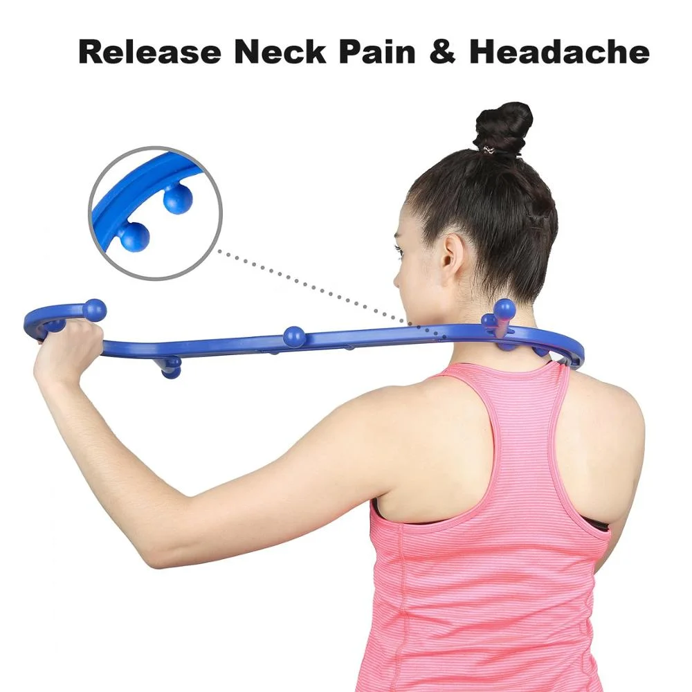 2023 hot selling Portable Back Neck Shoulder Massager Massage Stick Hook Body Acupressure Therapy Massage Cane to Relieve body