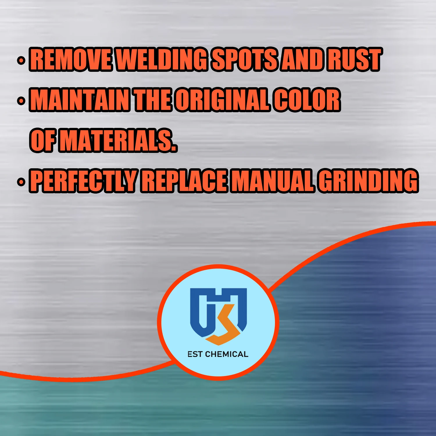 Color maintenance pickling solution rust remover oxides cleaning agent for stainless steel