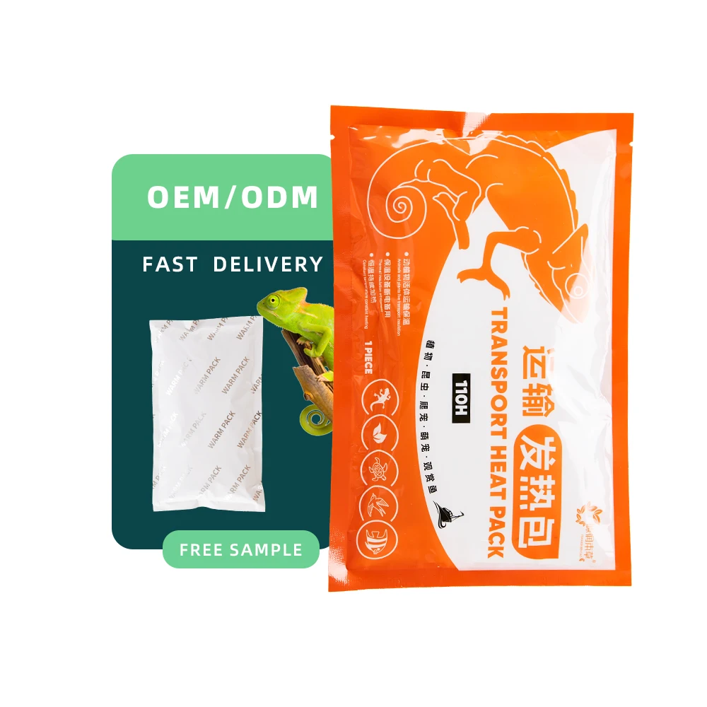 Long time 48 72 110hours logo accept customized heat packs for reptile and fish pet transport heat from original factory