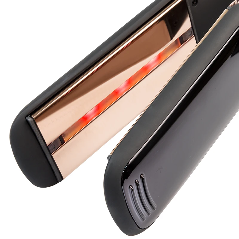Professional flat iron hair straightener infrared titanium hair straightener