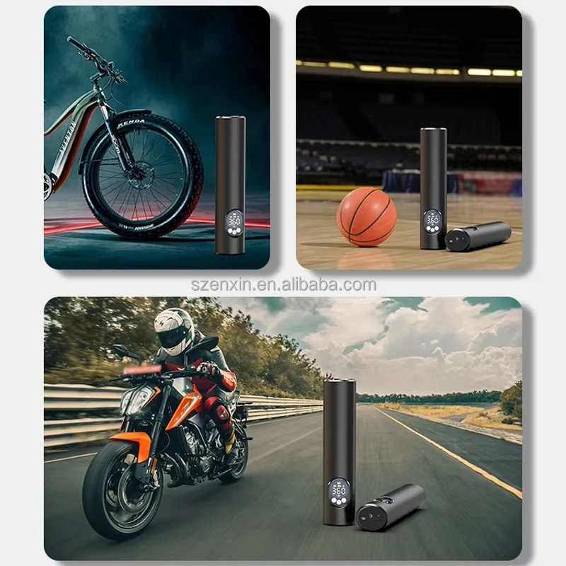 Mini 6000mAh Intelligent Inflation Pump Wireless Portable Air Pump Mini With Display Screen For Car And Balls