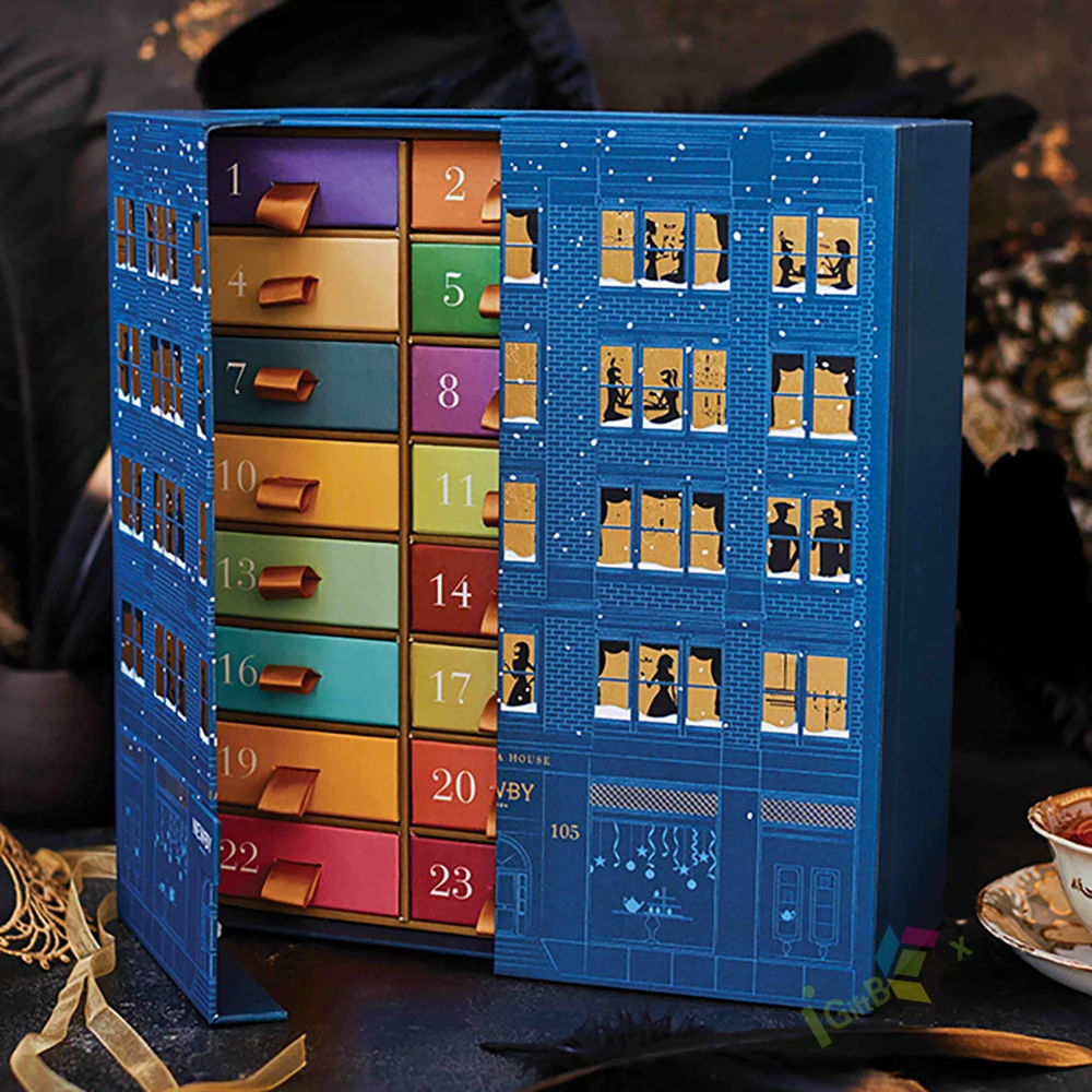 Customized originality mystery box paper gift box with pull out drawer