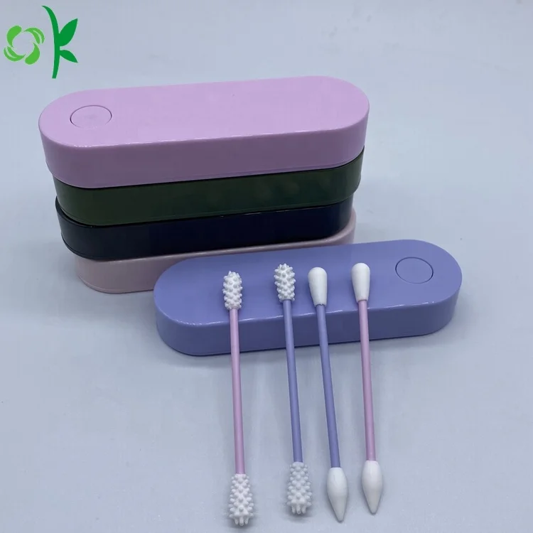 OKSILICONE многоразовые силиконовые ватные тампоны портативные для очистки ушей макияжа Лидер продаж