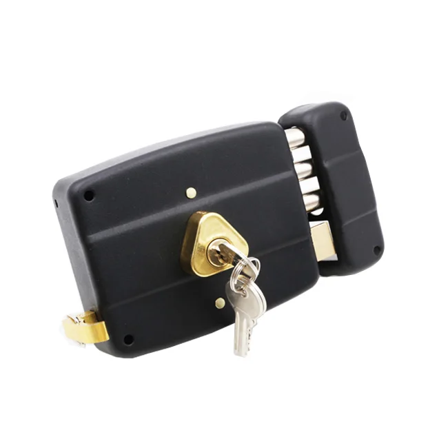 Steel Gate Turned Levers For Rim Lock Opening With Key  Heavy Lever Rim Lock Suppliers With Latch