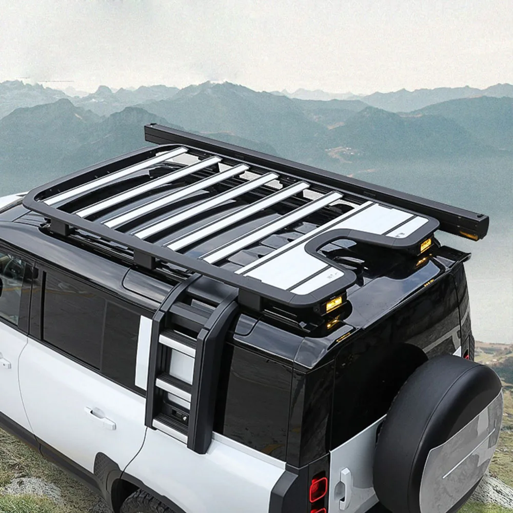 New 4X4 Cargo Carriers Defender 110 Accessories Flat Roof Racks for Land Rover Defender 110 90
