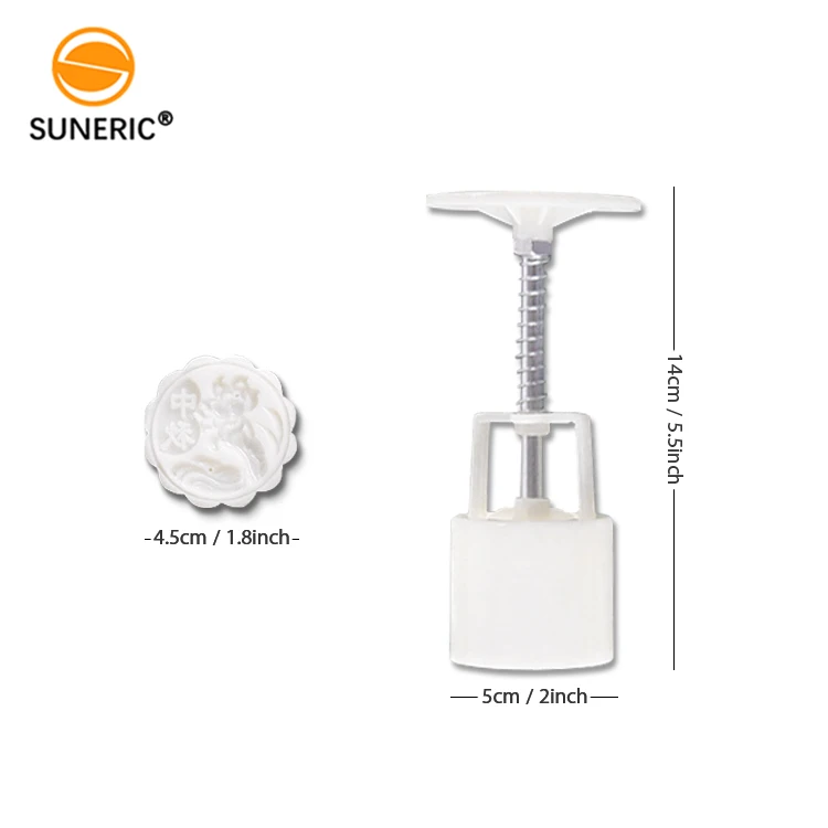 Plastic mooncake stamp mould moon cake press mold for Mid-autumu festival baking