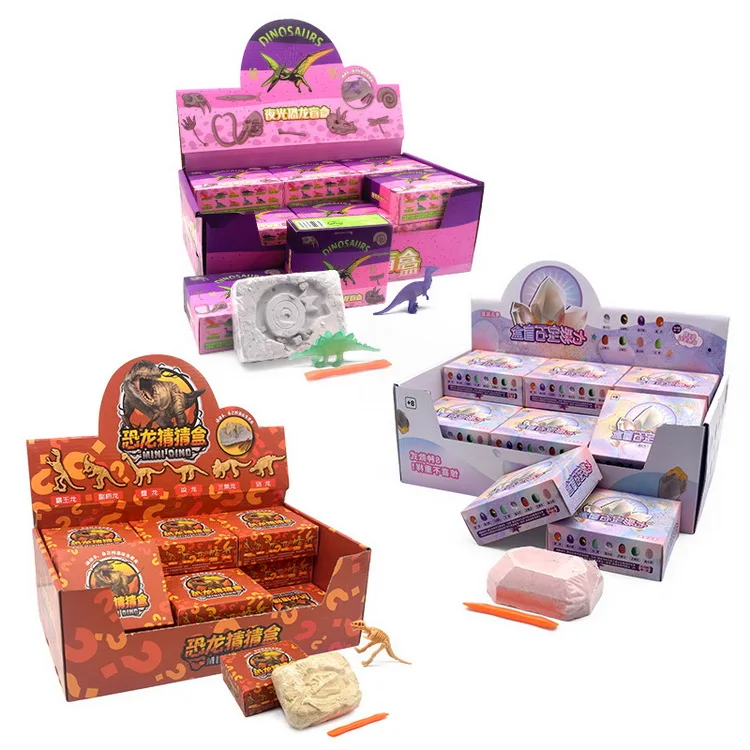 DIY ручная работа археологический драгоценный камень динозавр скелет раскопки ископаемые игрушки