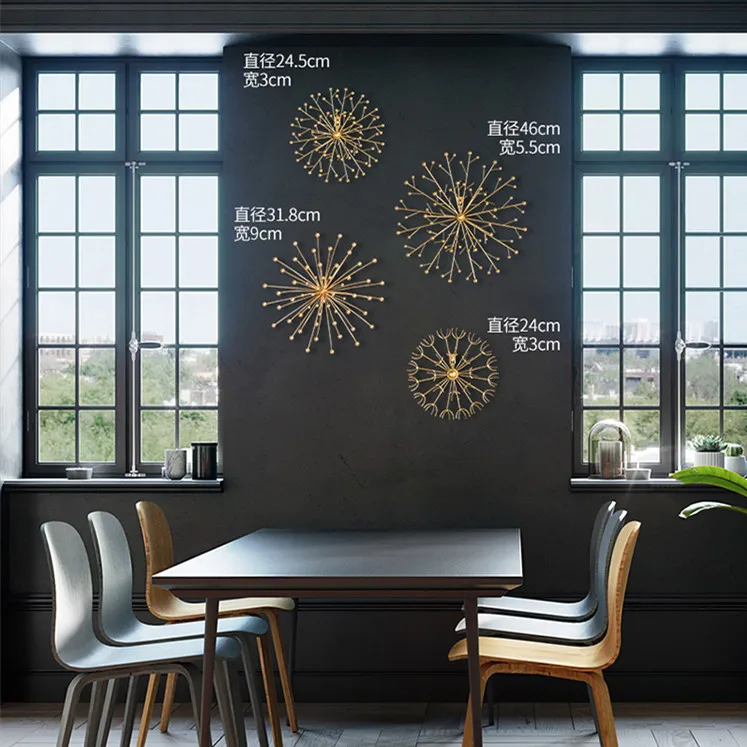 
Gold Metal Flower Pistil Home Wall Art Decoration 