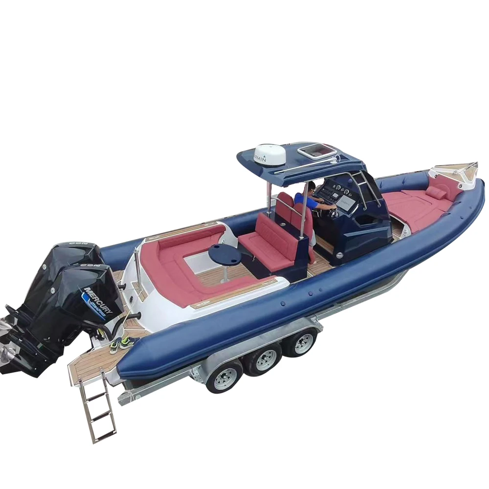 CE Cabin Cruiser Rigid Passenger Used New Hovercraft Canoe Barche Rigide Gonflable Ponton Pedal Patrol Boat for Sale