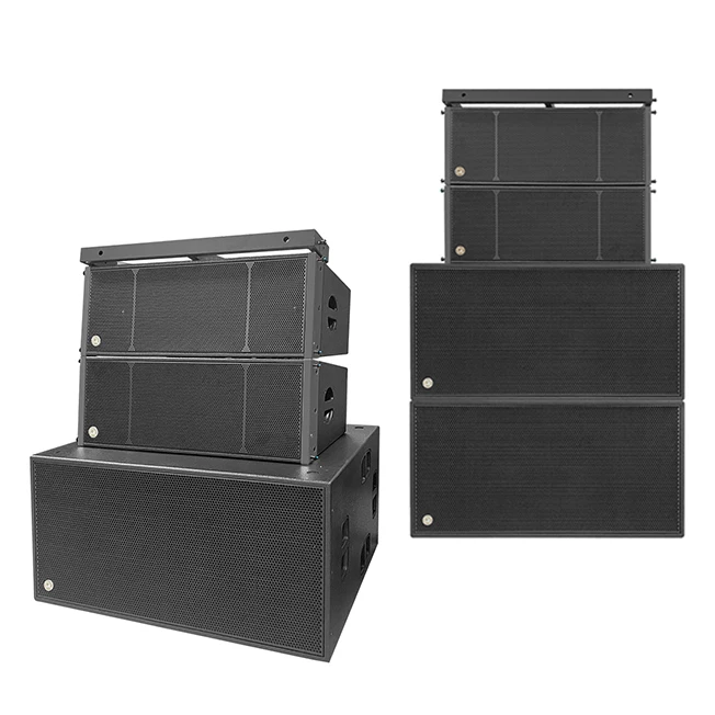 Baona audio  dual 18 inch subwoofer box new design line array speaker with outdoor speakers professional
