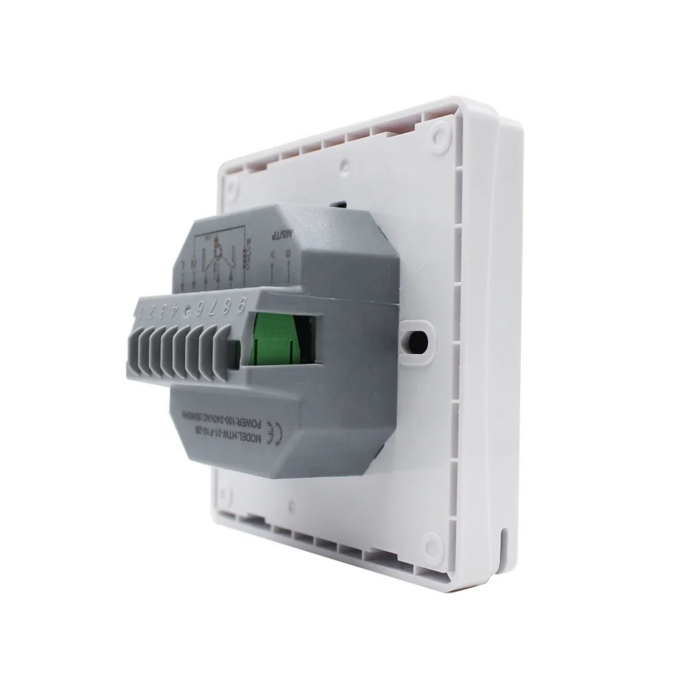 F10 2 Pipe BACnet 3 Speed Fan On Off Valve Room Thermostat For BMS System