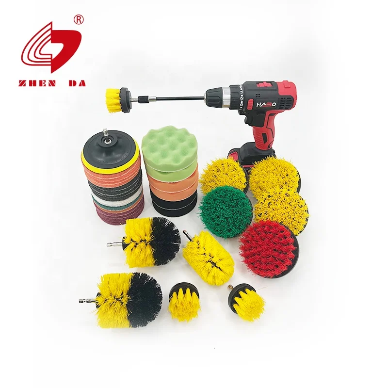35Pcs Cleaning Brush Attachment Set with Extend Long Attachment Cleaning Brushes for Brush Drill