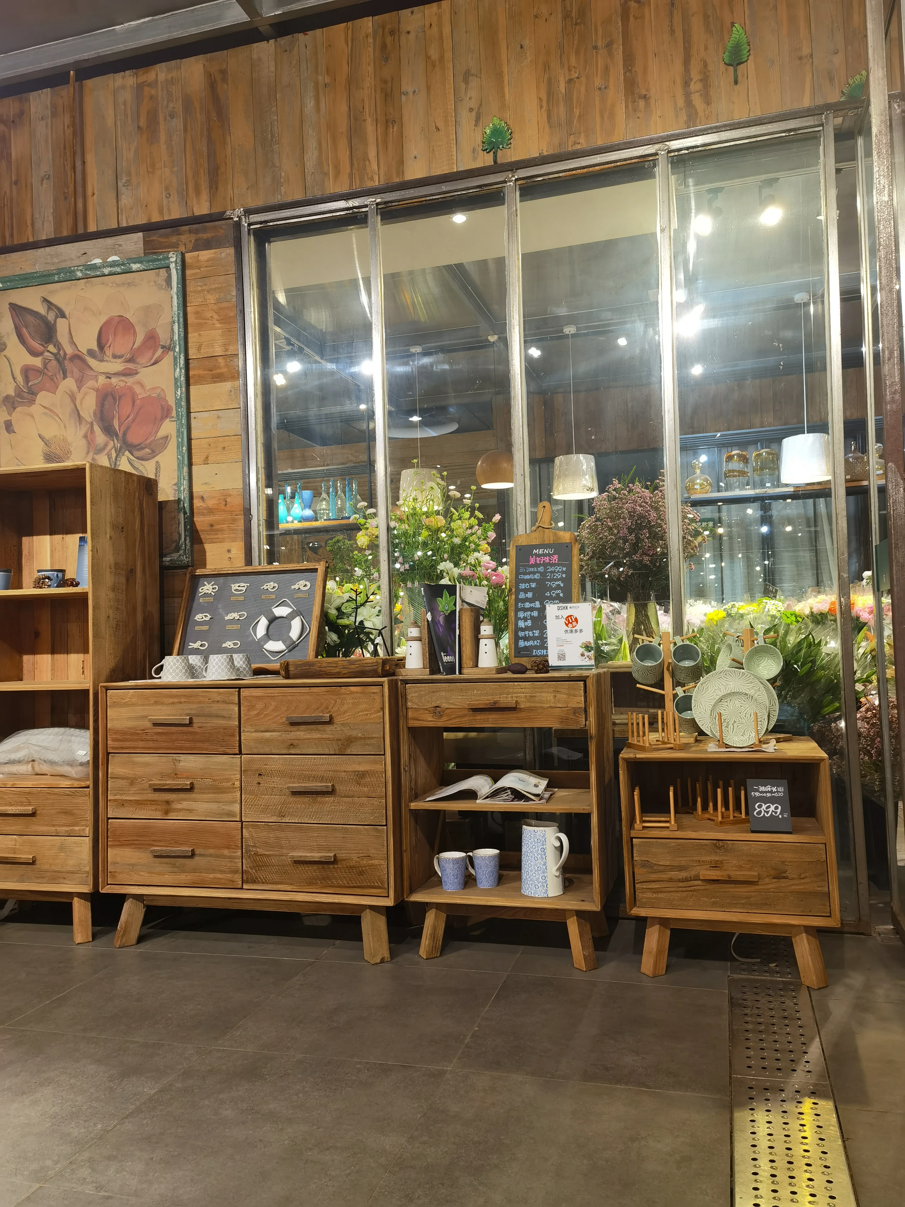 Farmhouse Reclaimed wood furniture cabinet living room chest