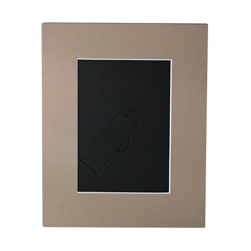 Factory supplier photo folders for 4x6 5x7 8x10 pictures photo frame card  paper mat Photo frame