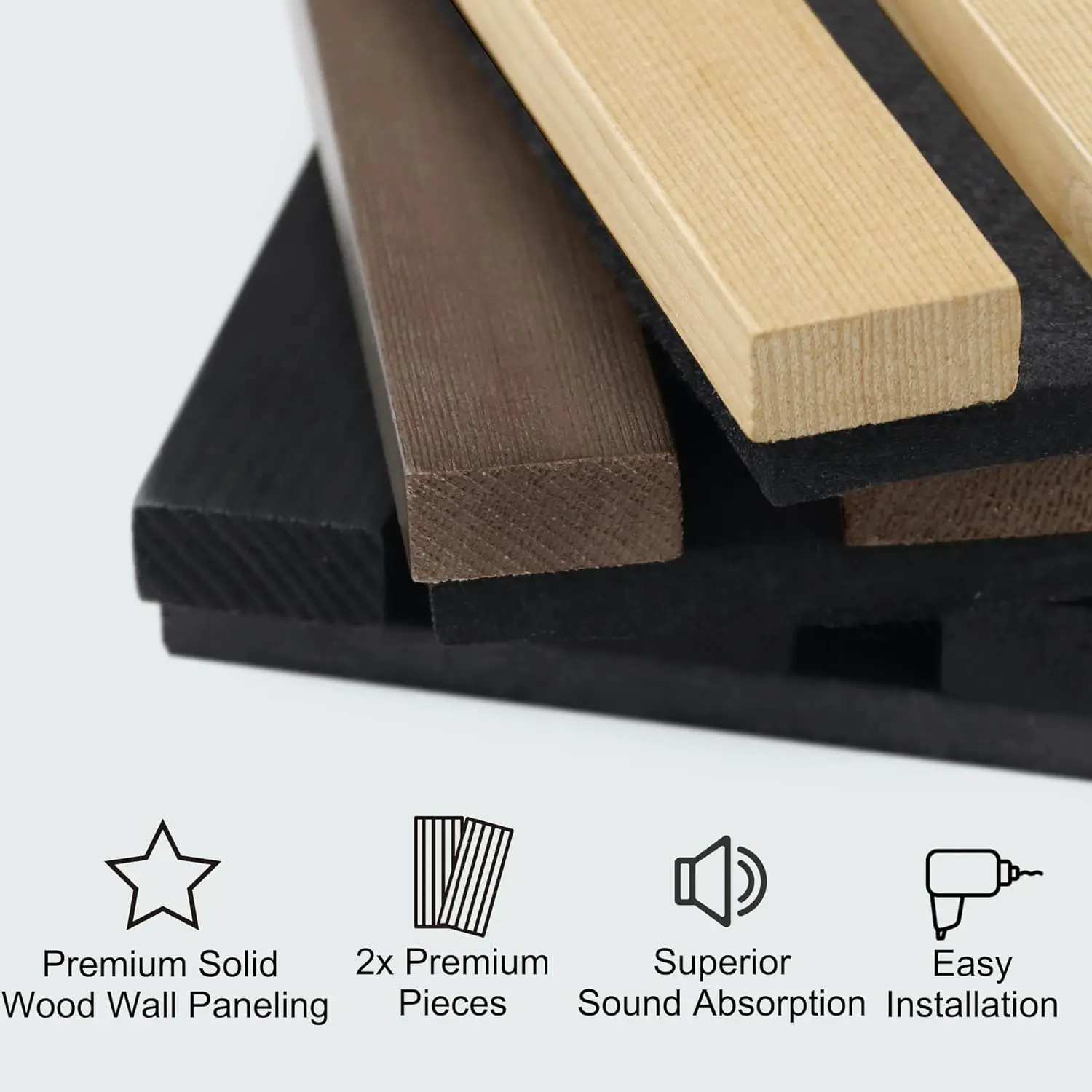 buy acoustic panels sound absorption Boards Polyester Fiber Felt wood slat panel wall panel for Interior decoration