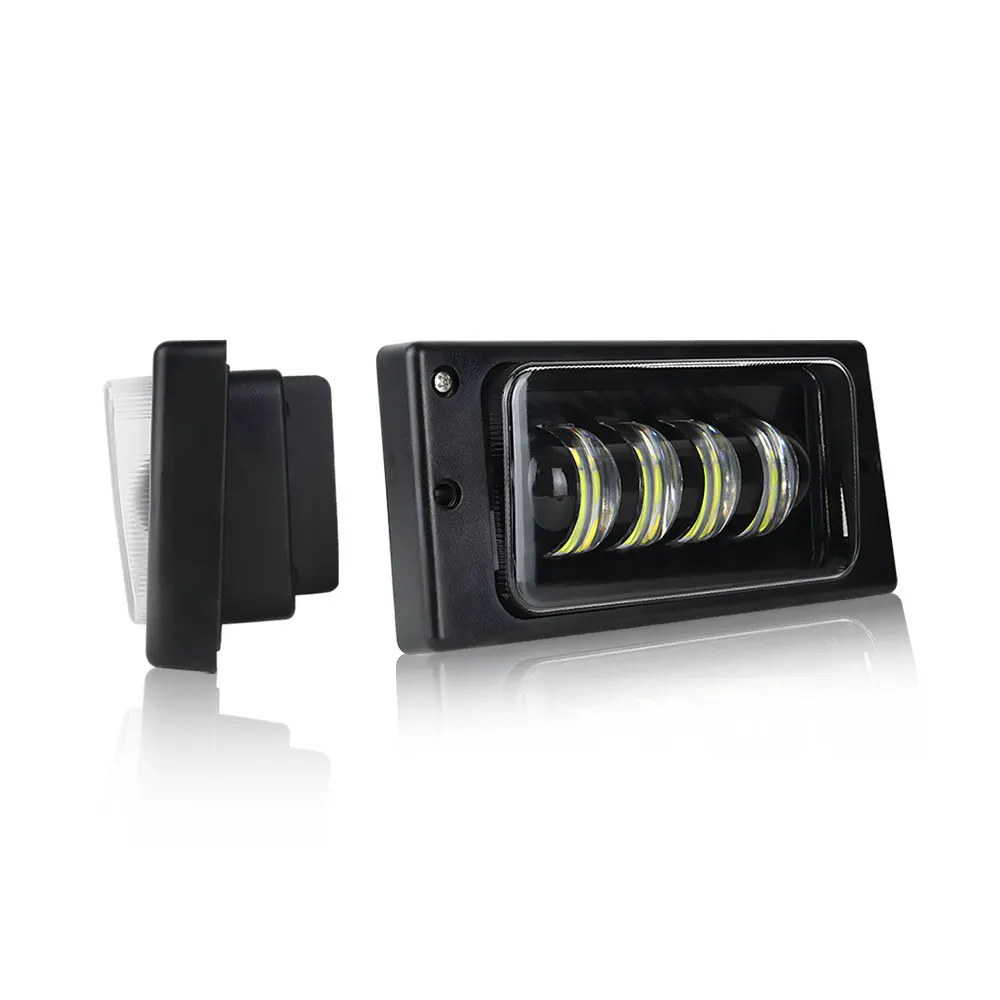 Espumoso 40W Fog Light DRL turn light dual color white yellow aluminium waterproof lada 4x4 6inch led fog lights for universal c
