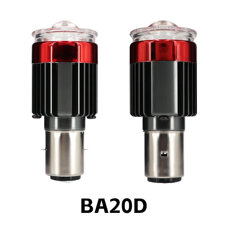 Motorcycle Led lights built-in headlights electric car lens spotlights near and far light one demon eye modified bulb