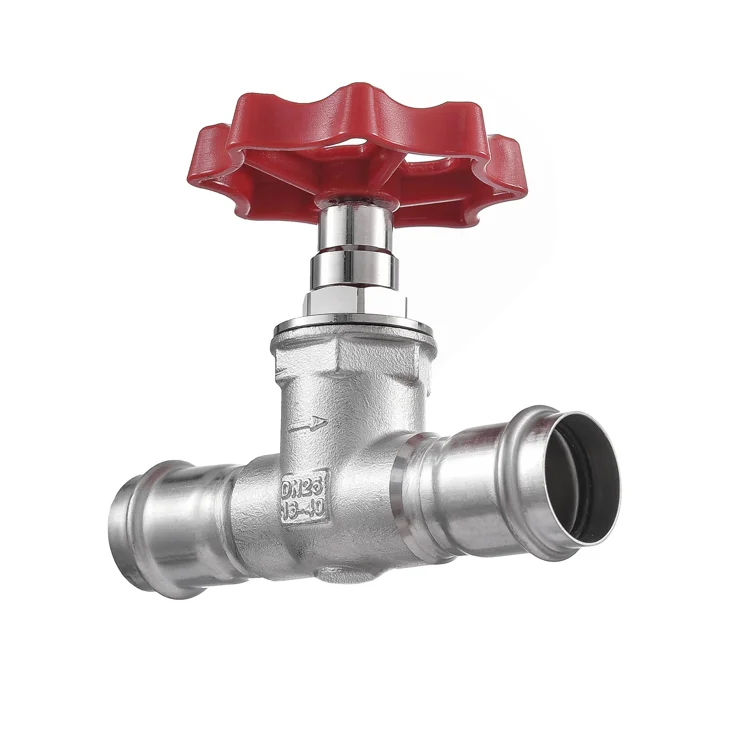 304 Stainless Steel Press Gate Valve stop valve DN100 Press fitting Control Spiral Water double press Gate Valves
