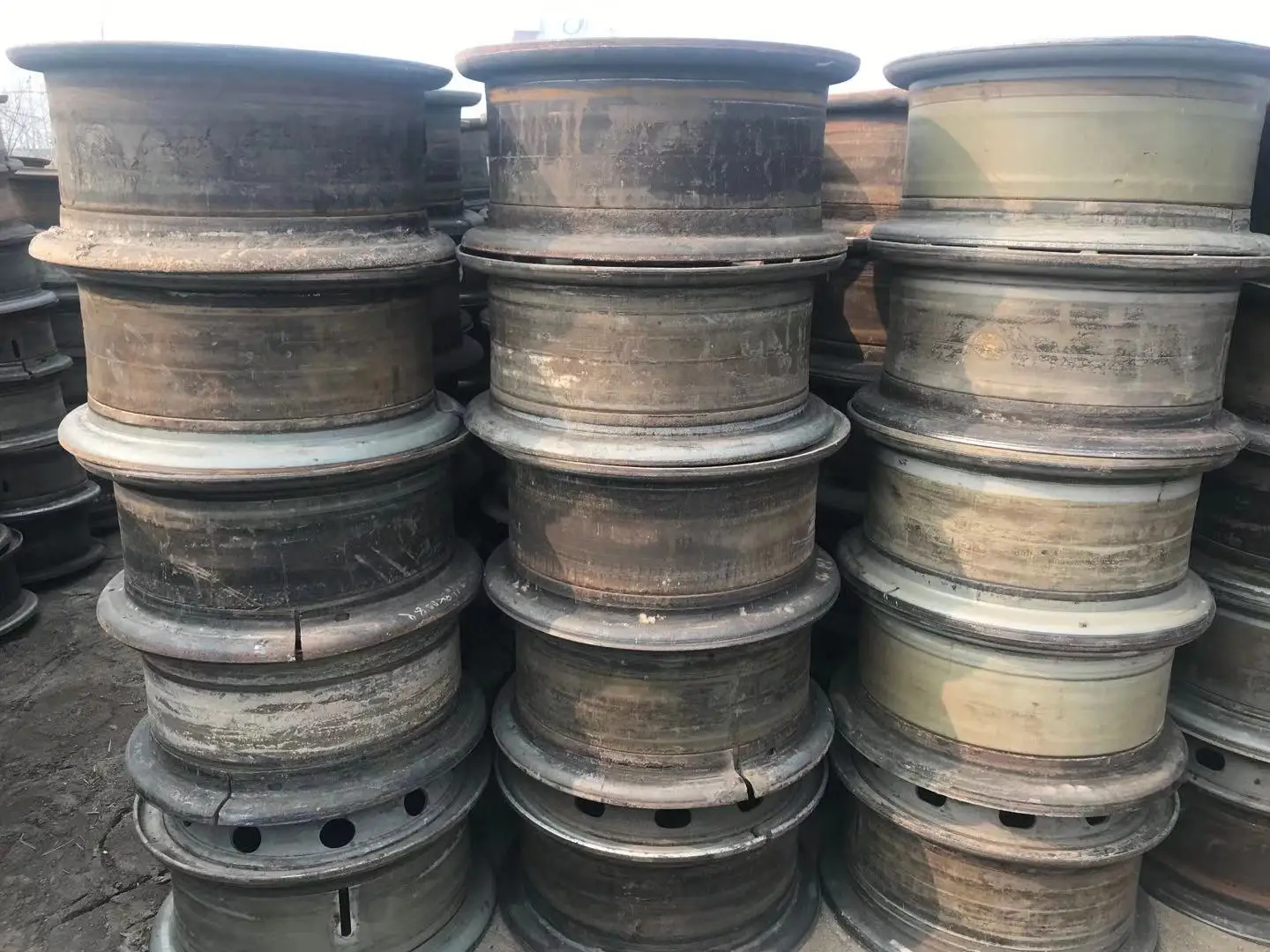 6.50-16 good condition second hand dump truck rim with cheap price