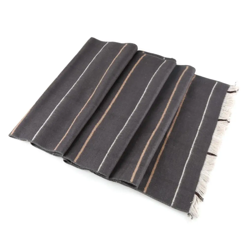 OEM Fashion Viscose Cotton Scarf Women Plain Striped Scarf