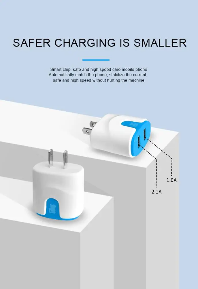 
ICEBINGO Universal Wall Socket QC 3.0 USB Charger Fast Mobile Phone PD Travel Wall Charger with CE Certified 