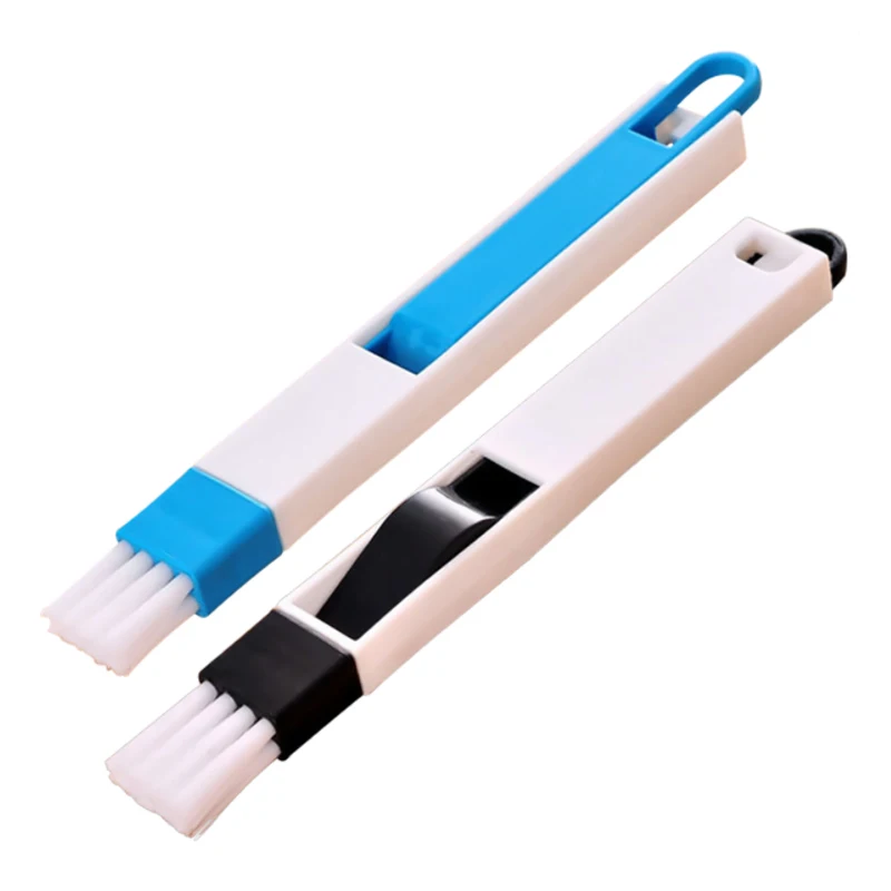 2 in 1 Tool Multipurpose PP Material Window & Door & Keyboard Brush With Dustpan Cleaner