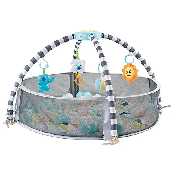 Новинка; Лидер продаж; 3 в 1 Мода Дешевые Дети милые мягкие плюшевые детский игровой коврик с футбольным мячом и music включает себя 40 шары игрушки