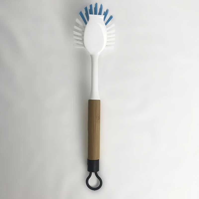 eco cleaning Kitchen cleaning dish washing long brush with bamboo handle