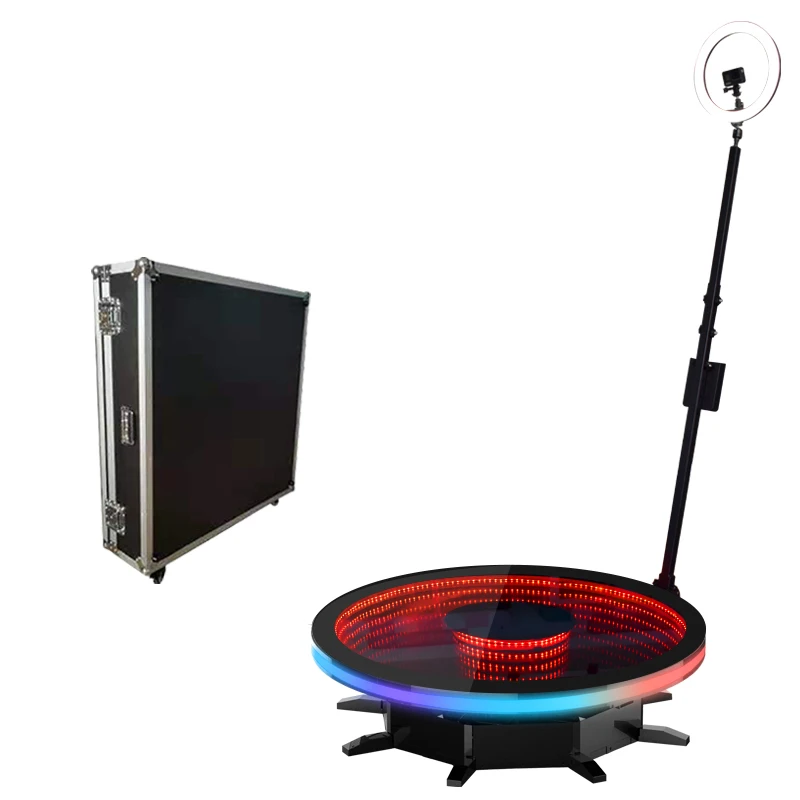 LED зеркальное стекло 360 градусов видео Photo Booth интеллигентая (ый) Пульт дистанционного управления RGB свет замедленной съемки