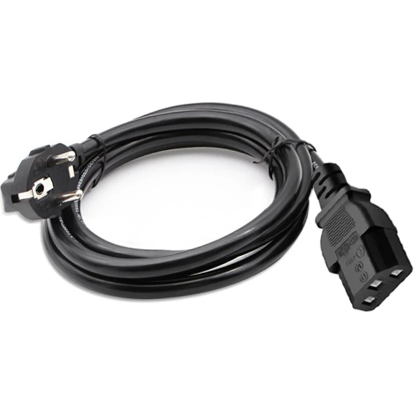 Top quality factory selling 2 pin plug european standard extension cord eu power cord cable ac eu power cable