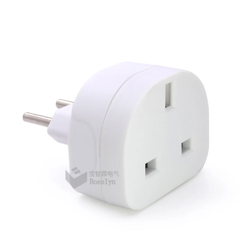 BS8546 travel adaptor uk to european plug without grounding