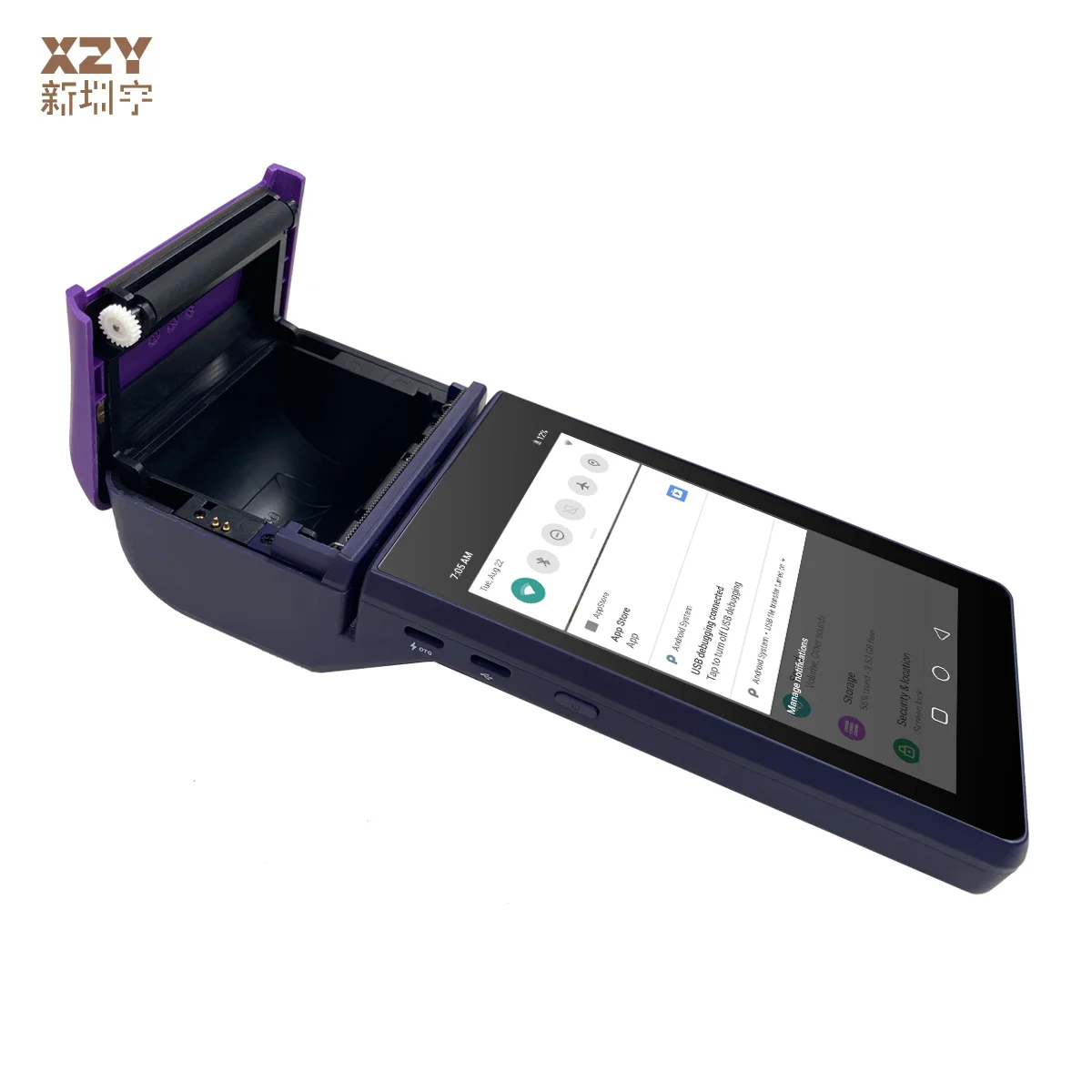 Хорошее качество заряжаемая портативная машина EMV Dual SIM BT5.0 GPS
