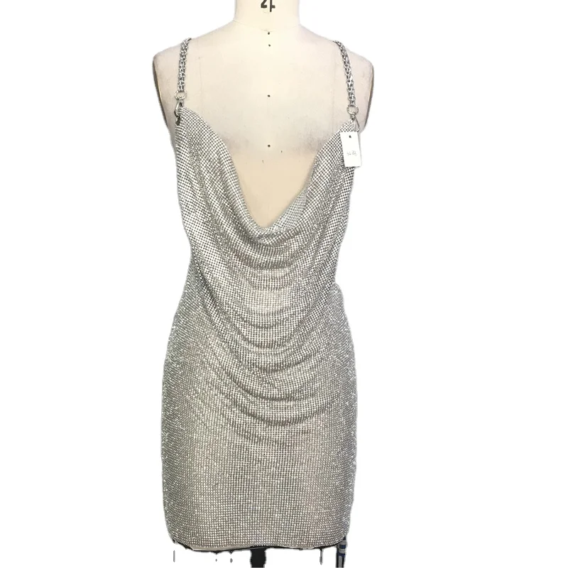 2020 Metal Chain Suspender Party Crystal Dress