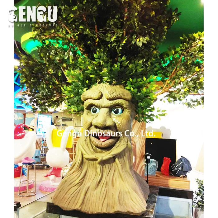 Indoor Playground High Simulation Attractive Animatronic Tree