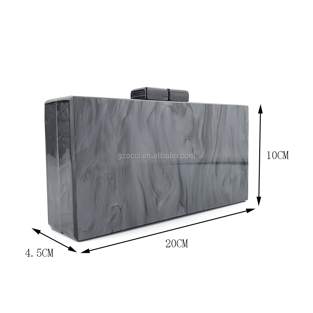 
OC4094 Wholesale solid acrylic bags for women party acrylic clutch bag 