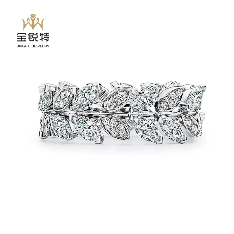18k White Gold Diamond Ring Jewelry Lab Diamond Ring Custom Engagement Solitaire Diamond Ring