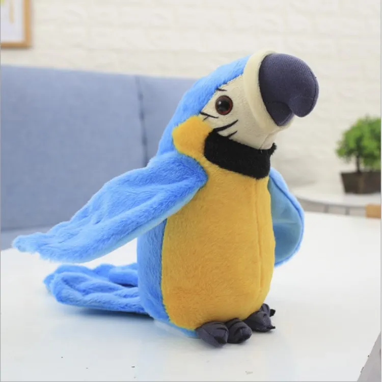 High Quality Electronic Singing learn to talk parrot Animated Plush Stuffed Animal Toy