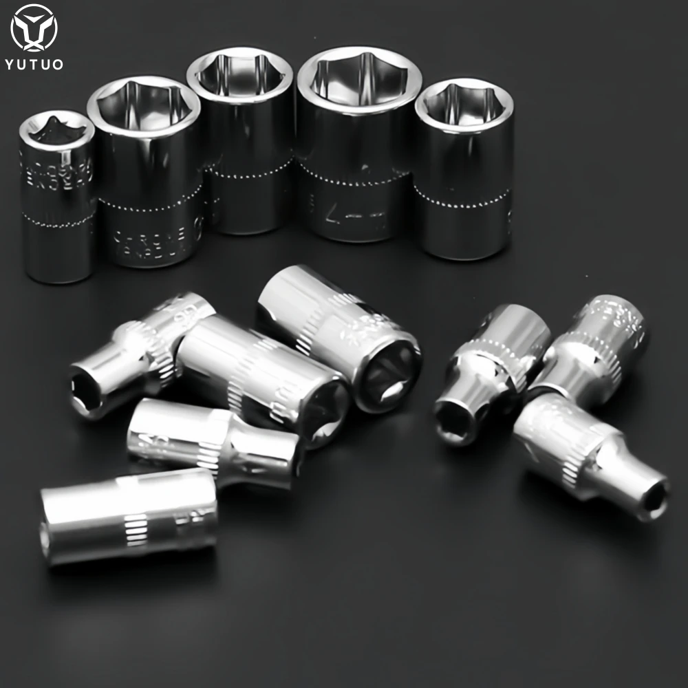 YUTUO mechanical car repair hexagon bits h screwdriver 1/4 mini 46pcs/set hand tool socket ratchet torque wrench extension set