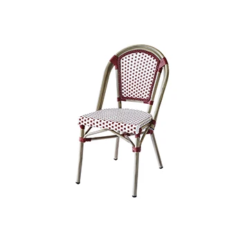 Antique cane rattan furniture french bistro cafe restaurant outdoor dining chairs
