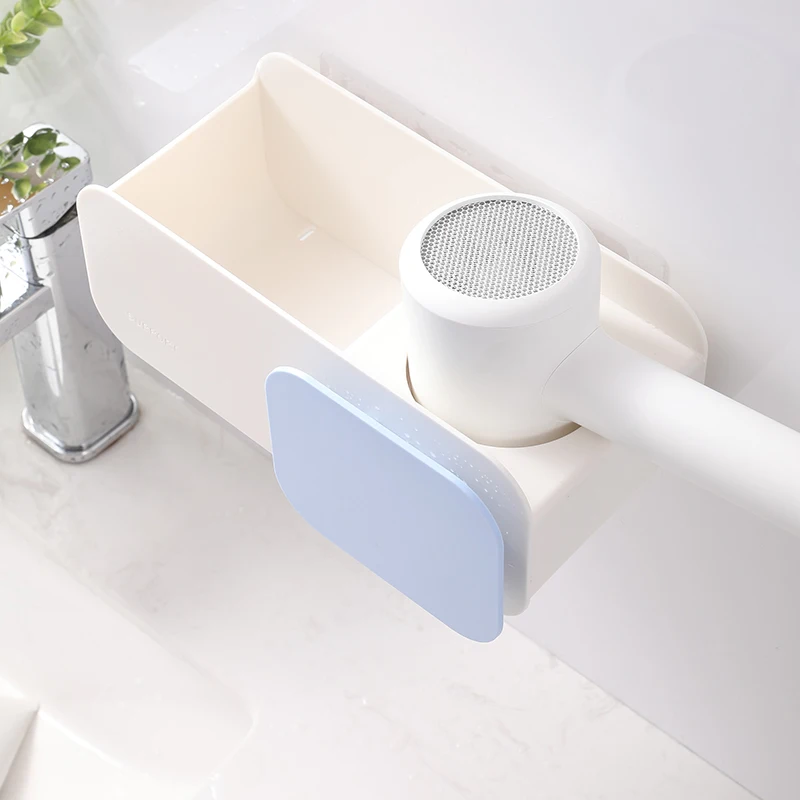 High quality housed hold ABS hair dryer holder Rack with comb storage stand