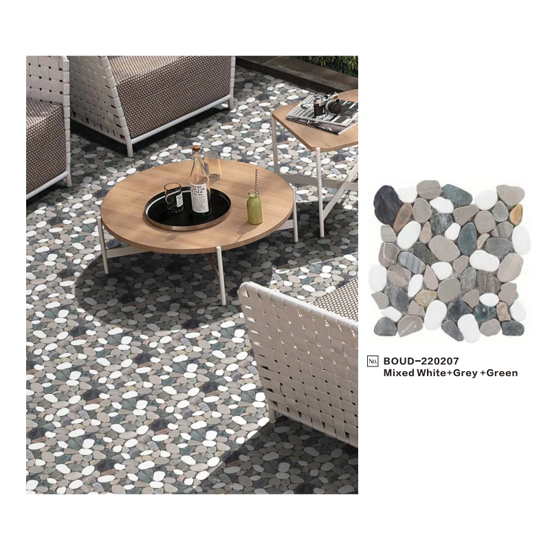 Marble Stones Floors Wall Mosaic Tiles For Bathroom 3d Wall Panel Marble Design Stone Mosaic Tile Irregular Pebble Stone Mosaic