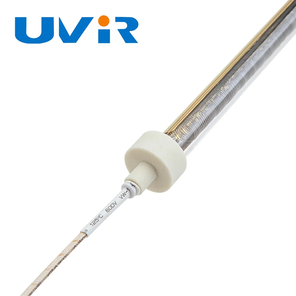 SC05 Infrared quartz gold-plated halogen heating tube for fast drying of shoe making machine